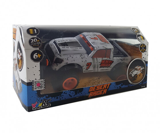 auto Desert Racer RC junior wit/oranje 2-delig