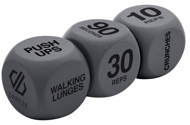 dobbelstenen fitness polyurethaan 6,5 cm grijs 3 stuks