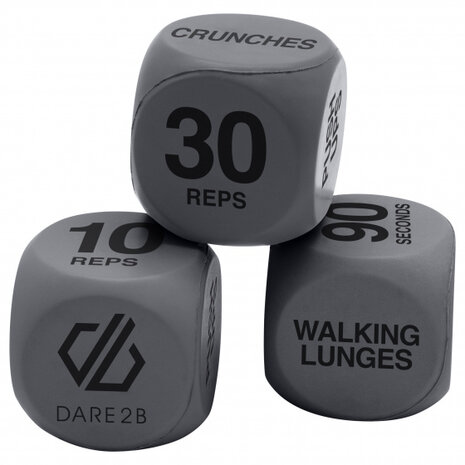 dobbelstenen fitness polyurethaan 6,5 cm grijs 3 stuks