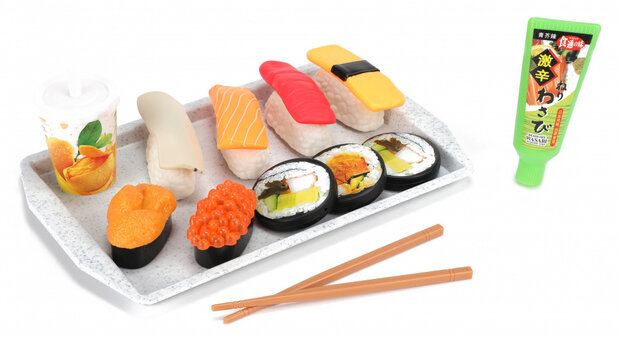 speelset Food Market sushi junior 28,5 cm 14-delig