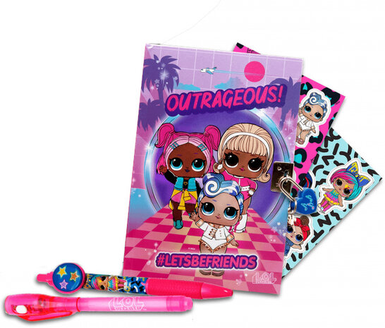 geheim dagboek L.O.L. Surprise junior roze 6-delig