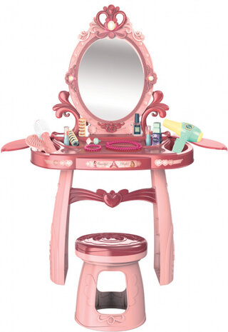 kaptafel Beauty meisjes 44 x 76 x 24,5 cm roze 3-delig