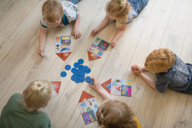 kinderspel Droomhuis Lotto karton 43-delig