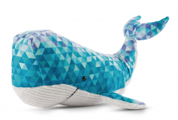 knuffelwalvis Atlantic Friends junior 32 cm pluche blauw