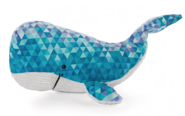 knuffelwalvis Atlantic Friends junior 32 cm pluche blauw