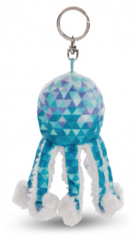 sleutelhanger Atlantic Friends octopus 10 cm pluche blauw
