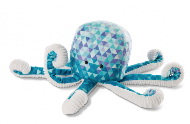 knuffeloctopus Atlantic Friends junior 28 cm pluche blauw