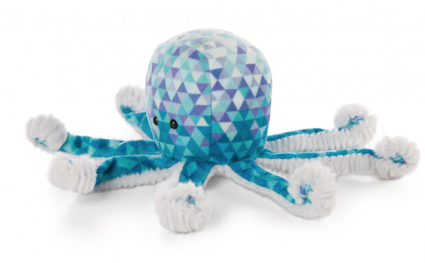 knuffeloctopus Atlantic Friends junior 28 cm pluche blauw