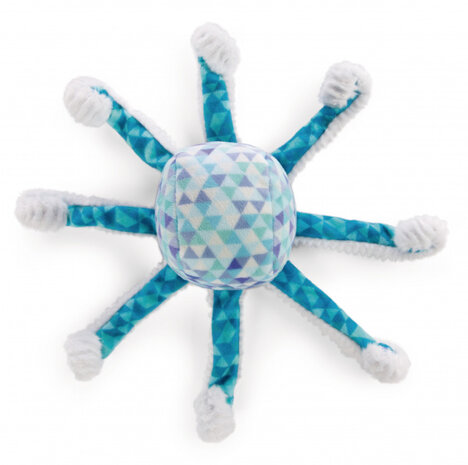 knuffeloctopus Atlantic Friends junior 28 cm pluche blauw