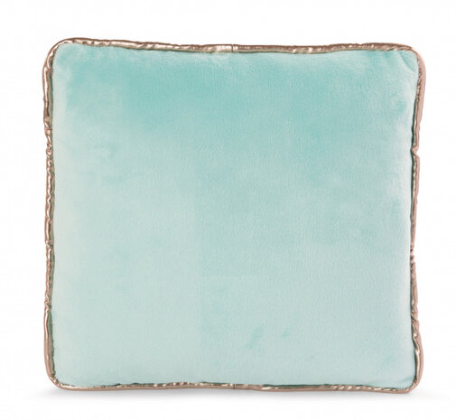 octopuskussen Atlantic Friends 30 x 30 cm pluche wit/blauw