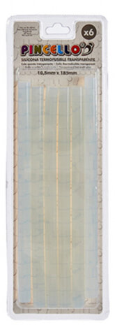 lijmpistoolvulling siliconen transparant 6 stuks