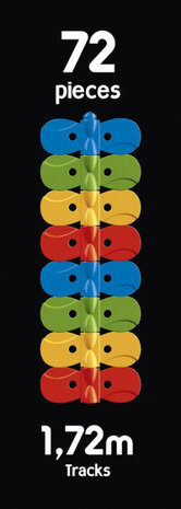 lanceerbaanset FleXtreme Refill Tracks 172 cm 72 stuks