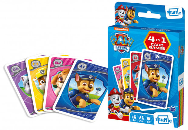 kaartspel 4-in-1 Nickelodeon Paw Patrol junior karton