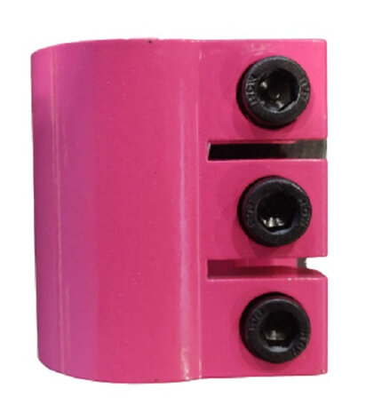 stuurklem staal roze