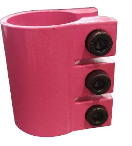 stuurklem staal roze