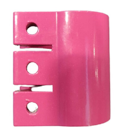 stuurklem staal roze
