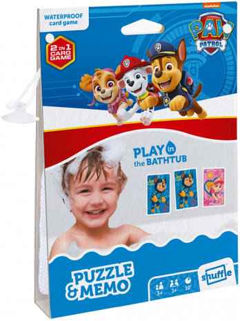 memory-badspel Paw Patrol waterproof blauw 24 stuks