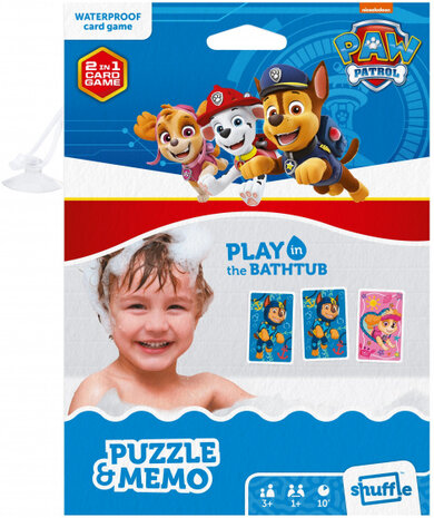 memory-badspel Paw Patrol waterproof blauw 24 stuks