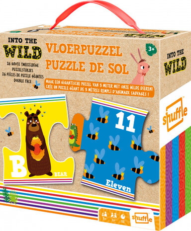 vloerpuzzel Into the Wild 3 meter karton geel 26 stuks