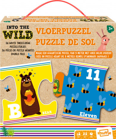 vloerpuzzel Into the Wild 3 meter karton geel 26 stuks