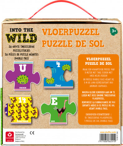 vloerpuzzel Into the Wild 3 meter karton geel 26 stuks