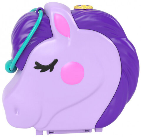 speelset Paardenshow junior 9 x 11,3 cm paars 7-delig