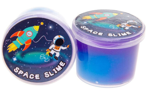 slijm Space junior 22 ml 4 x 3 cm blauw/paars