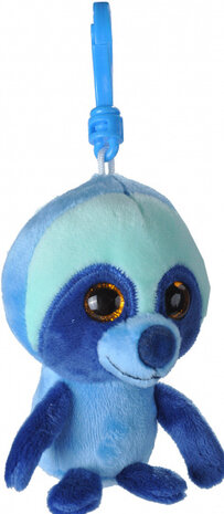 sleutelhanger frambozengeur 10 cm pluche blauw