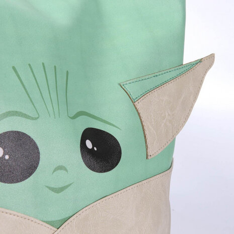 handtas Grogu 15 liter 38 cm polyurethaan mintgroen