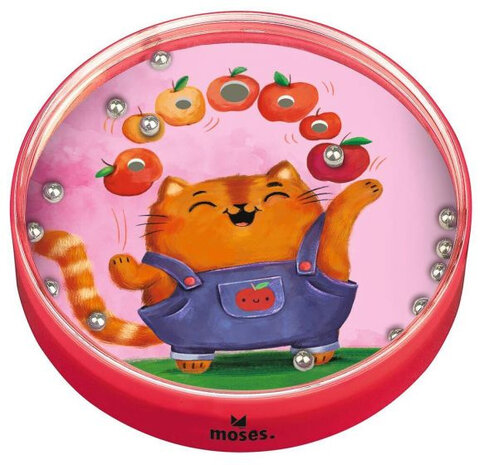 behendigheidsspel Poes 5 cm rood