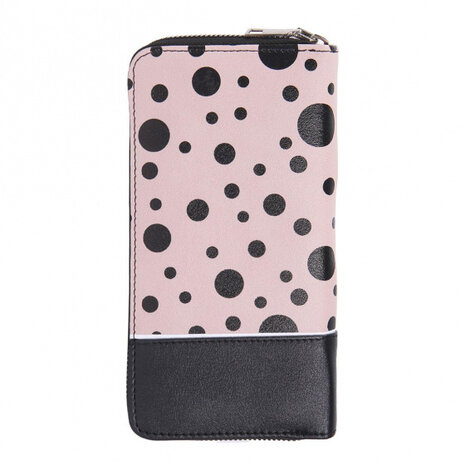 portemonnee Minnie Mouse 19 x 10 cm roze/zwart