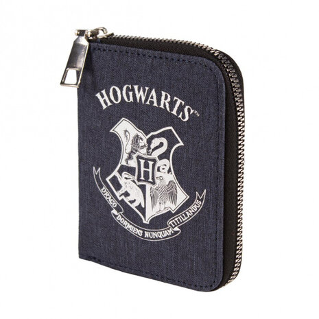 portmonnee Harry Potter: Hogwarts 12 x 9 cm grijs