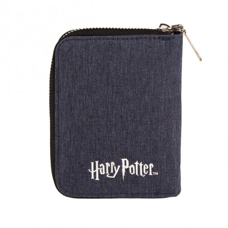 portmonnee Harry Potter: Hogwarts 12 x 9 cm grijs