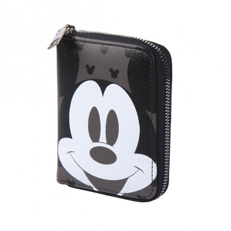 portemonnee Mickey Mouse 12 cm polyurethaan zwart