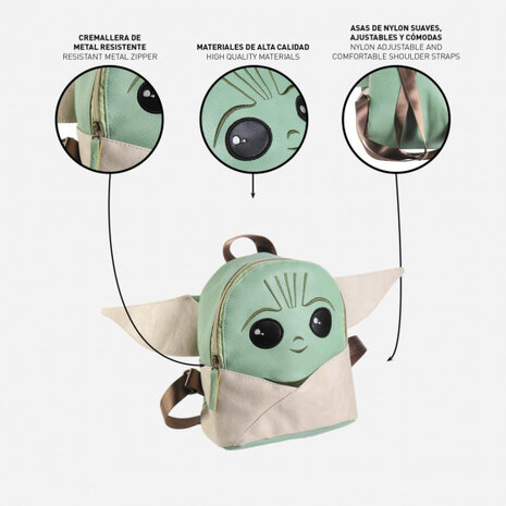 rugzak The Mandalorian 3,8 liter groen/beige