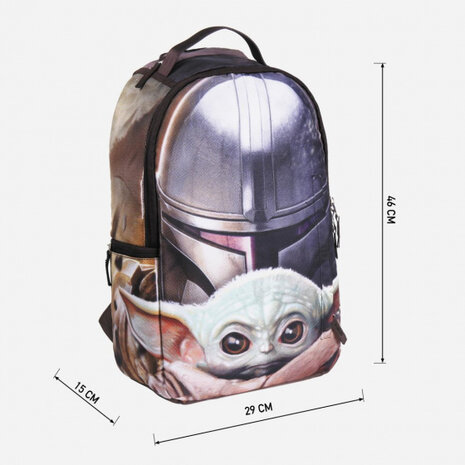 rugzak The Mandalorian 20 liter polyester bruin