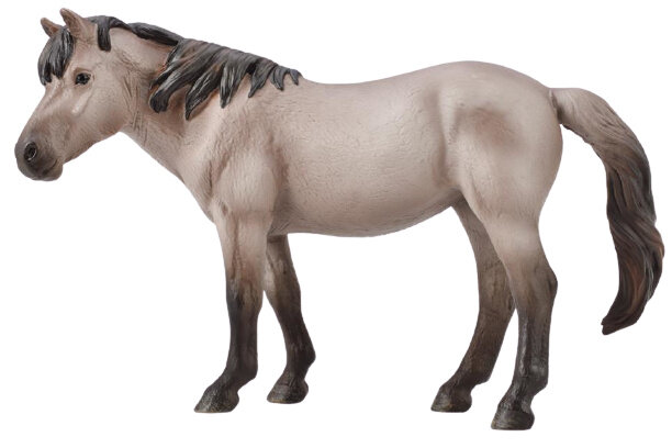 speelfiguur paard Konik 14,5 cm ABS grijs