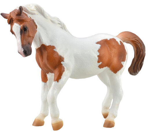 speelfiguur paard Chincoteague 13,5 cm ABS bruin/wit