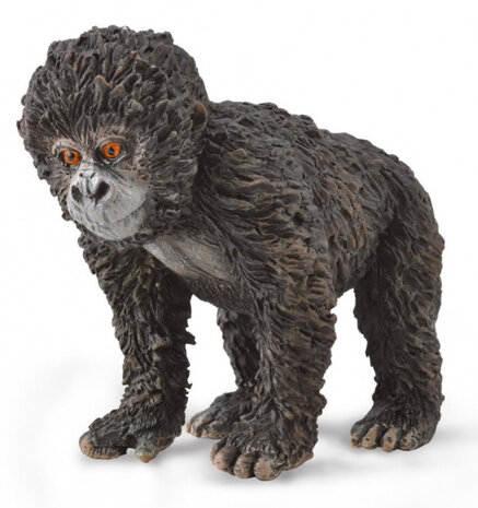speelfiguur berggorilla junior 5 x 4,8 cm donkerbruin