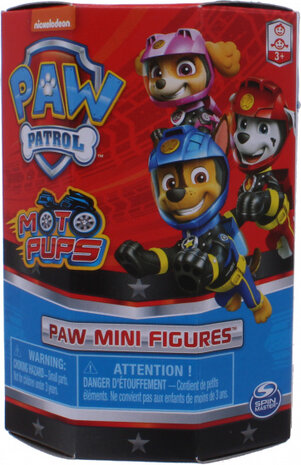 mini-speelfiguur Paw Patrol junior 5 cm rood/blauw
