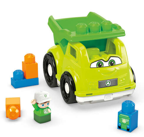 constructiespeelgoed Raphy Recyling Truck 6-delig
