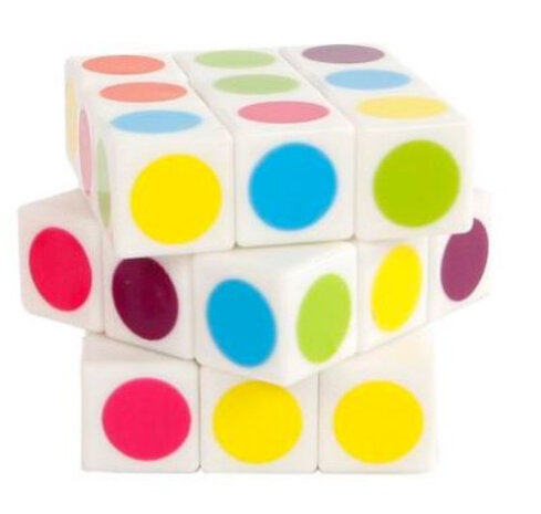puzzelkubus 3,5 x 3,5 cm wit