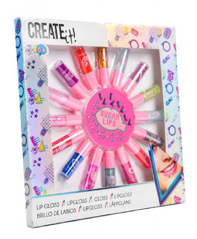 lipgloss-set Poptastic meisjes 160 ml 16-delig