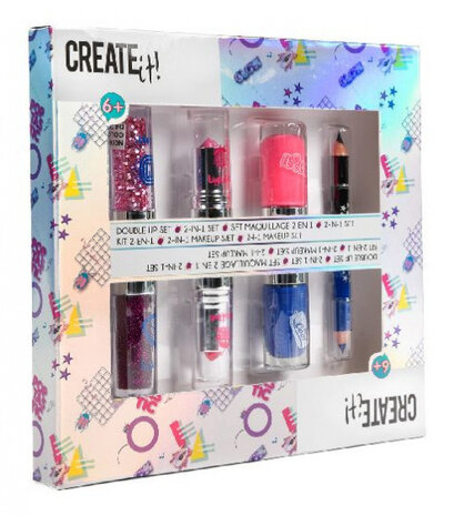 make-upset Poptastic dubbelop meisjes 4-delig