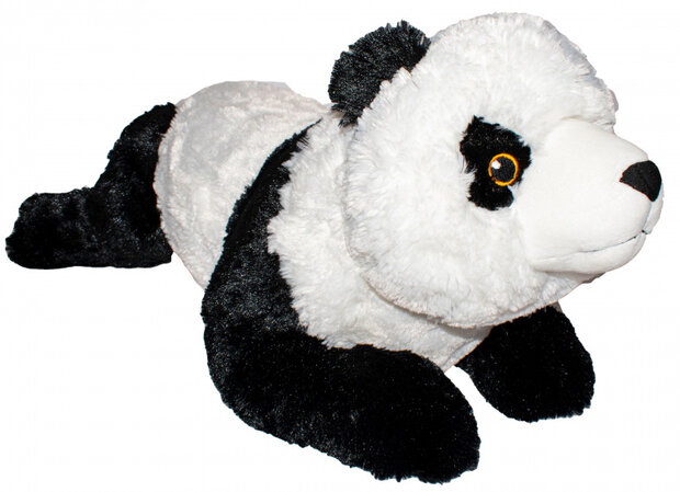 knuffelpanda Ecokins 76 cm pluche zwart/wit