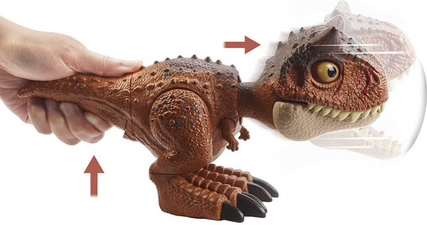 dinosaurus Carnotaurus Toro junior 22 cm bruin