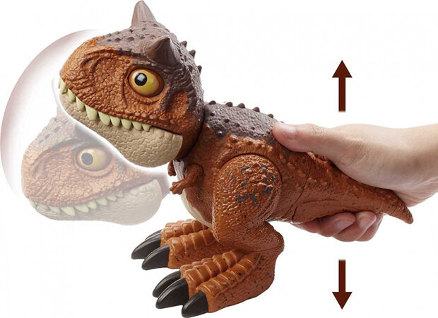 dinosaurus Carnotaurus Toro junior 22 cm bruin