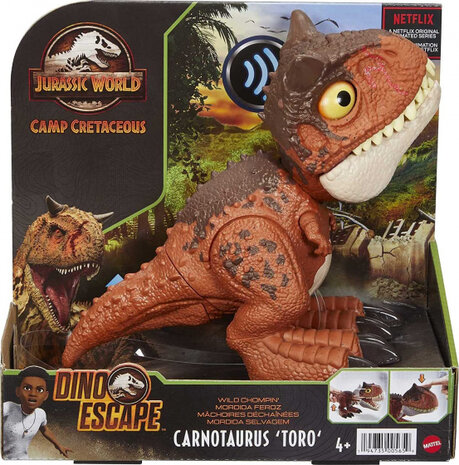 dinosaurus Carnotaurus Toro junior 22 cm bruin