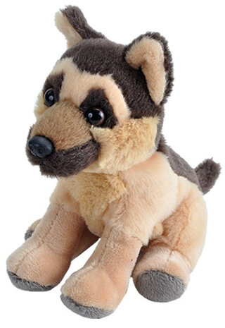 knuffelhond Pug junior 13 cm pluche bruin