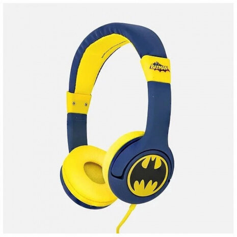 koptelefoon Batman 85dB jongens 15,5 cm 20W blauw/geel